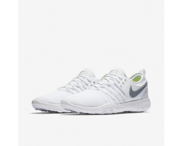 Chaussure Nike Free Tr7 Pour Femme Fitness Et Training Blanc/Argent Métallique_NO. 904651-100