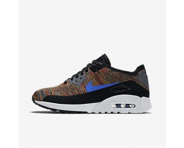 Chaussure Nike Air Max 90 Ultra 2.0 Flyknit Pour Femme Lifestyle Noir/Gris Froid/Blanc/Bleu Moyen_NO. 881109-001